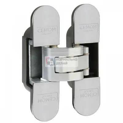 Петля скрытая универ. СЕМОМ ESTETIC 130+8 3D 8060 мат.хр.,130кг — Дверные петли ESTETIC